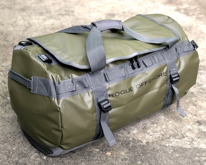 Military Green Rogue Offshore Performance 75L Duffle Bag
