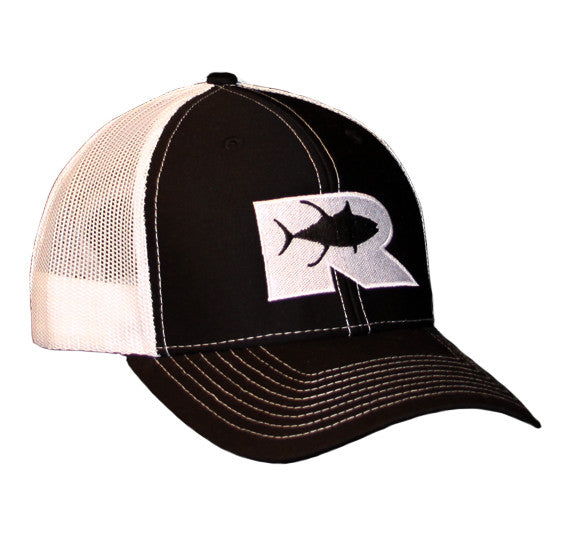 Rogue Tuna Trucker Hat - Black/White