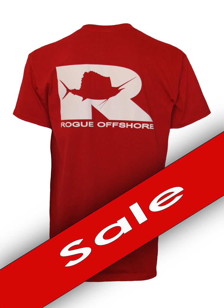 Sailfish Logo SS T-Shirt - Cardinal Red / Light Grey