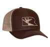 Rogue Outfitters Antlers Trucker Hat - Chocolate/Tan