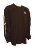 Rogue Outfitters Deer Logo LS Tee - Chocolate/Tan