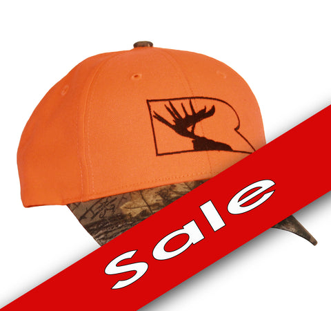 Rogue Outfitters Antlers Camo Strapback - Orange with Camo Bill