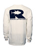 Tuna Logo LS T-Shirt - White/Navy