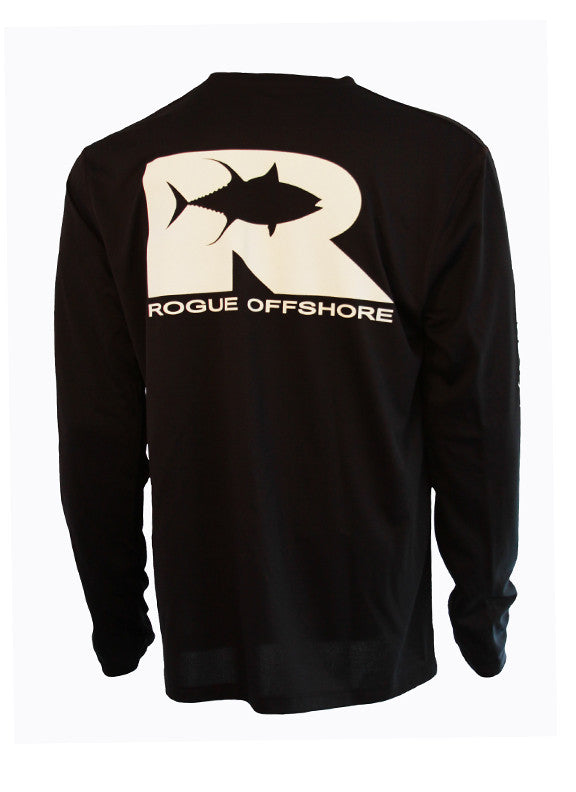Offshore Performance Shirt LS - Black/White