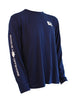 Offshore Performance Shirt LS - Cobalt/White