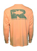 Rogue Tuna logo Performance Shirt Salmon / Charcoal