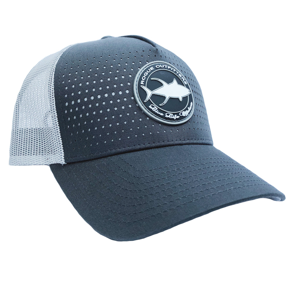 Rogue Outfitters Tuna Patch Trucker Hat (Charcoal)
