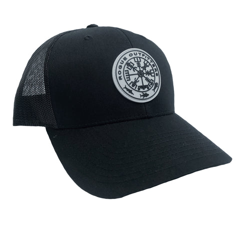 Rogue Outfitters Viking Compass Patch Trucker Hat (Black)