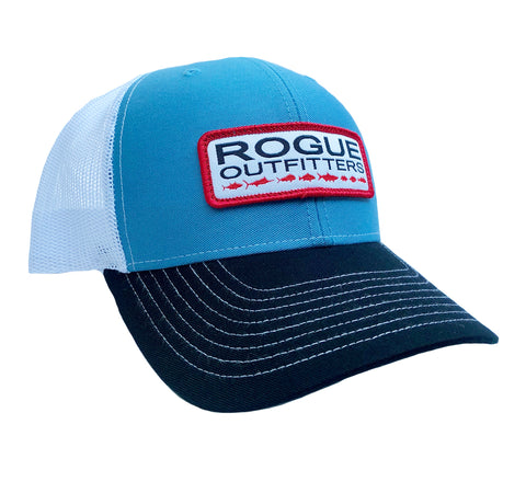 Rogue Outfitters Offshore-to-Inshore Trucker Hat (Columbia and Navy Bl – Rogue  Offshore