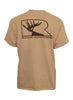 Rogue Outfitters Deer Logo SS Tee - Tan/Chocolate