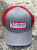Rogue Outfitters Offshore-to-Inshore Trucker Hat (Red and Heather Grey)