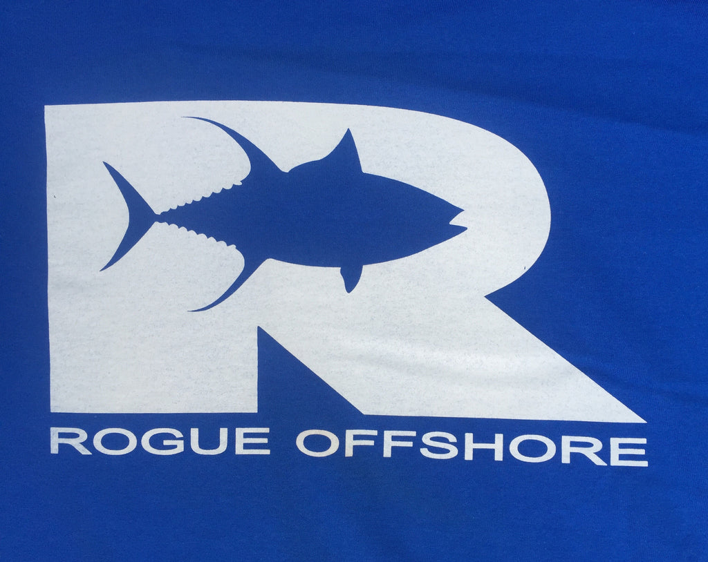 Original Tuna Logo SS T-Shirt - Ocean/White – Rogue Offshore