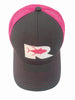 Rogue Tuna Trucker Hat - Charcoal / Pink