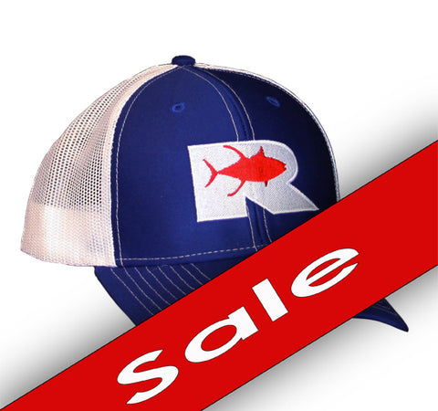 Rogue Tuna Trucker Hat - Red, White and Blue
