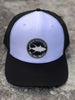 Rogue Outfitters Tuna Patch Trucker Hat (White and Black)
