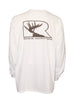Rogue Outfitters Deer Logo LS Tee - White/Chocolate